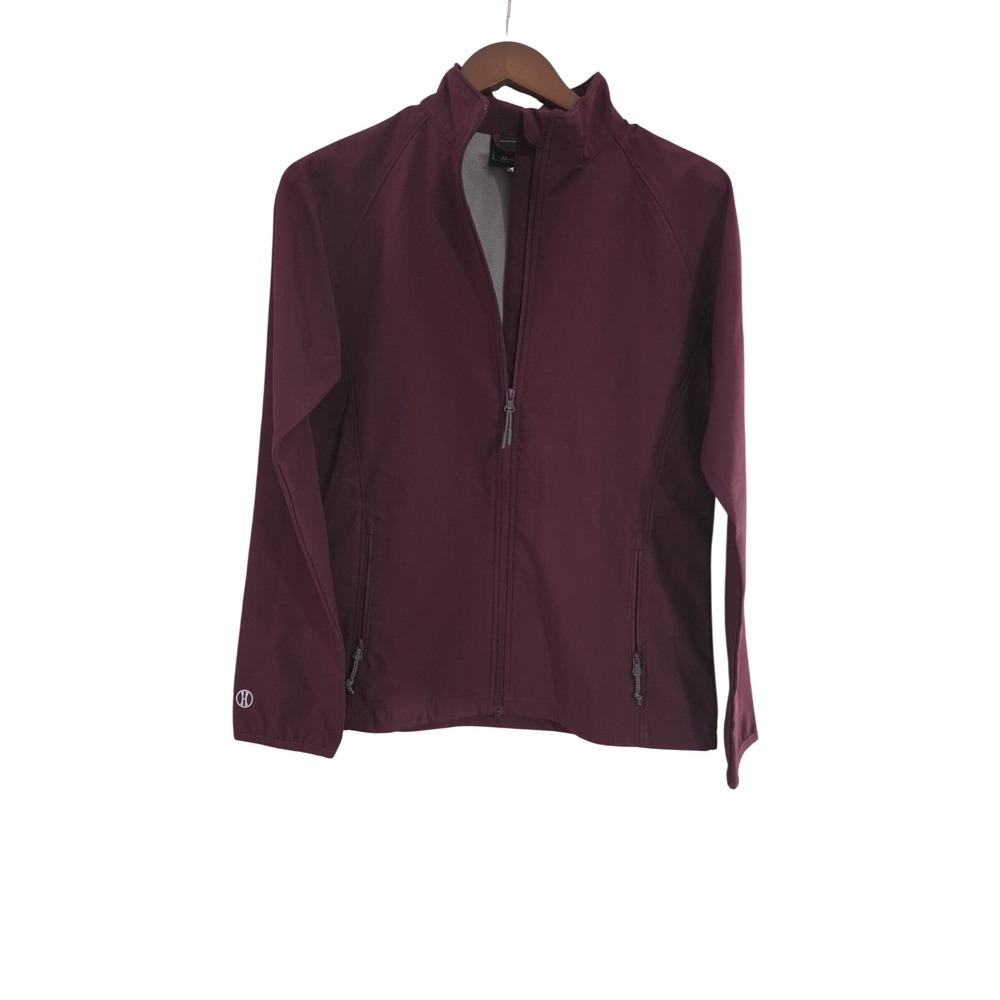 Holloway Softshell Full Zip Athletic Maroon Jacket Women's Medium